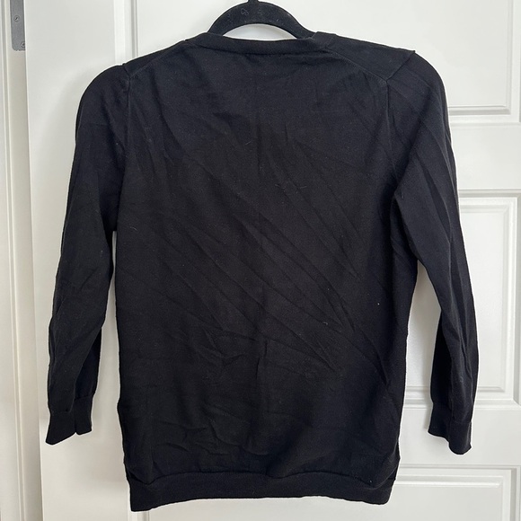 J. Crew Black Cardigan Sweater V-Neck Knit - Picture 2 of 5